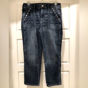 💥3/$15💥 WHBM The Everyday Soft Straight Crop Jeans, Size 8S